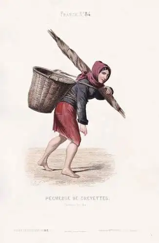 Pecheuse de crevette (Boulogne-sur-Mer) - shrimp fisherwoman Garnelenfischerin / Boulogne-sur-Mer Pas-de-Calai