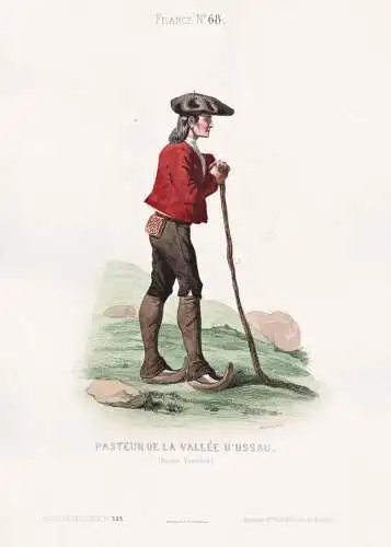 Pasteur de la Vallee d'Ossau (Basses Pyrenees) - Pyrénées-Atlantiques / France Frankreich / costume Tracht c