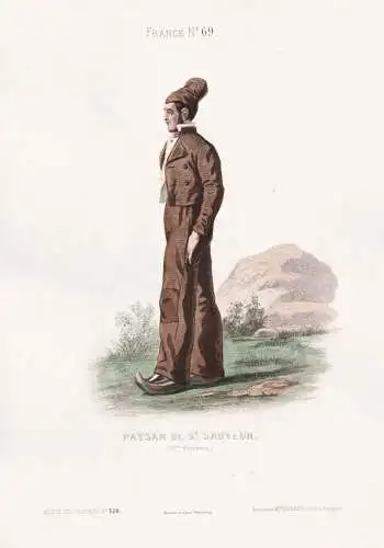Paysan de St. Sauveur - Luz-Saint-Sauveur / France Frankreich / costume Tracht costumes Trachten
