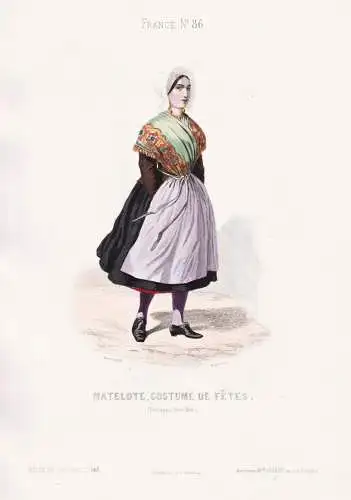 Matelote, costume de fetes (Boulogne-sur-Mer) - Sailor Matrosin / Boulogne-sur-Mer Pas-de-Calais / France Fran