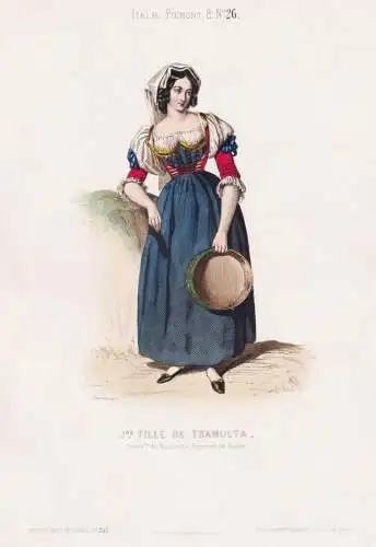 J.ne fille de Tramulta - Tramulta / Italy Italien Italia / costume Tracht costumes Trachten