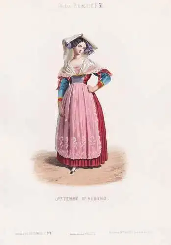 J.ne femme d'Albano - Albano Laziale Lazio Roma Rome Rom / Italy Italien Italia / costume Tracht costumes Trac