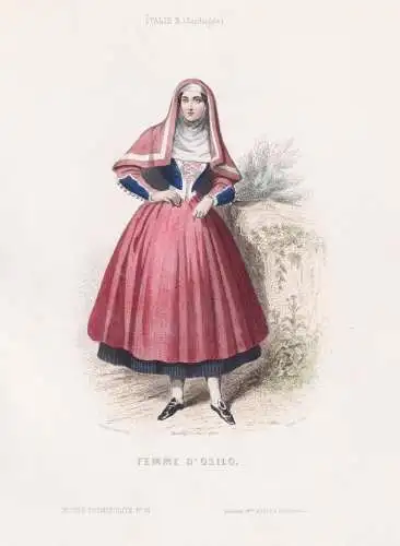 Femme d'Osilo - Sardegna Sardinien Sardinia / Italy Italien Italia / costume Tracht costumes Trachten
