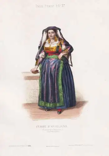 Femme d'Avigliano - Avigliano Potenza Basilicata / Italy Italien Italia / costume Tracht costumes Trachten