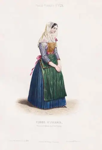 Femme d'Isernia - Isernia Campania / Italy Italien Italia / costume Tracht costumes Trachten