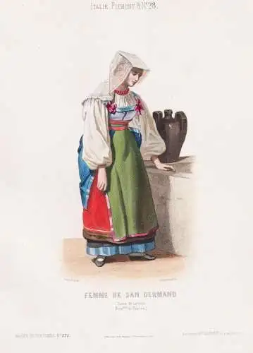 Femme de San Germano -  San Germano Campania / Italy Italien Italia / costume Tracht costumes Trachten