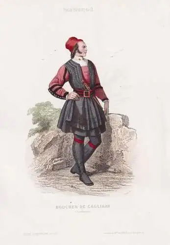 Boucher de Cagliari - Sardinia Sardinien Sardegna / Italy Italien Italia / costume Tracht costumes Trachten