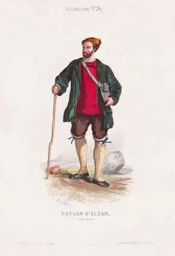 Paysan d'Elzah (Foret Noire) - Elzach Baden-Württemberg / costume Tracht costumes Trachten