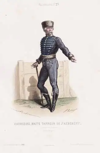 Bourgeois, Maite tanneur de j'Azbereny - Jászberény Hungary Ungarn Magyarorszag / costume Tracht costumes Tr