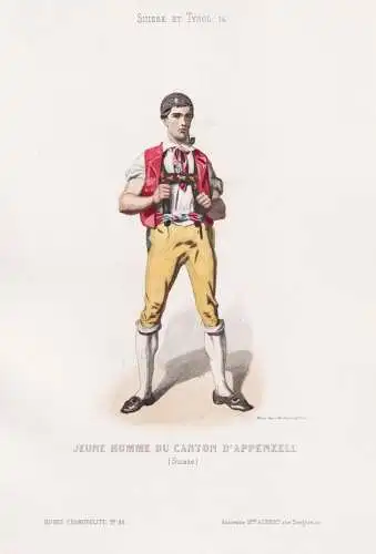 Jeune homme du Canton d'Appenzell - Appenzell Suisse Schweiz Switzerland / costume Tracht costumes Trachten