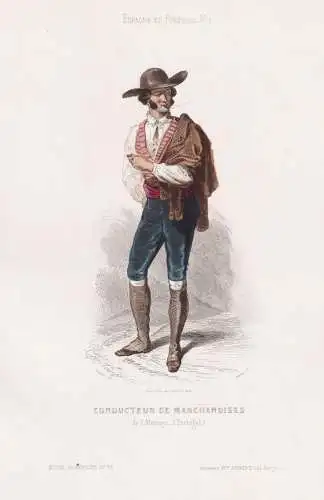 Conducteur de Marchandises de l'Alentejo (Portugal) - Alentejo Portugal Portuguese man / costume Tracht costum