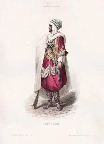 Chef arabe - Algeria Algerien / costume Tracht costumes Trachten