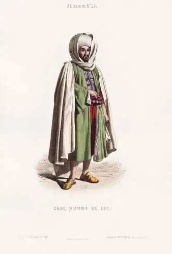 Cadi, homme de loi - Cadi Algerian man / Algeria Algerien Algérie / costume Tracht costumes Trachten