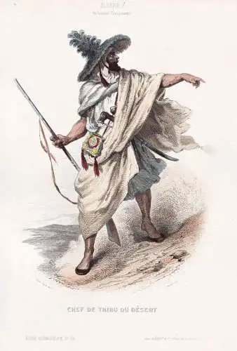 Chef de Tribu du Desert - Algerian chief / Algeria Algerien / costume Tracht costumes Trachten