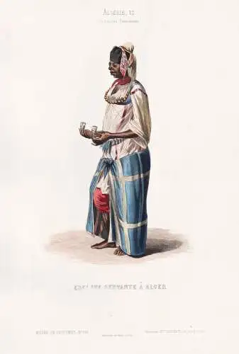 Esclave servante a Alger - Algerian slave Sklavin Algeria Algerien / costume Tracht costumes Trachten