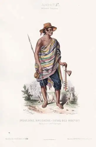 Insulaire Malgache - Tribu des Houvas (Madagascar-Colonie d'Afrique) - Madagascar / costume Tracht costumes Tr