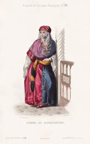 Femme de Constantine - Constantine Algerian woman / Algeria Algerien Algérie / costume Tracht costumes Tracht