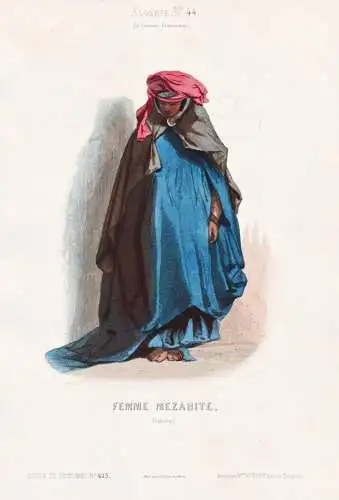Femme Mezabite (Sahara) - Mozabiten Mozabite Banu Mzab M'zab / costume Tracht costumes Trachten