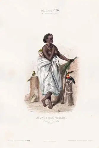 Jeune fille Wolof - Senegal / costume Tracht costumes Trachten