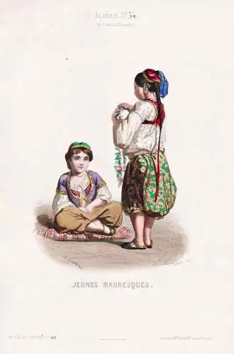 Jeunes Mauresques - Moors Mauren Moorish woman / Algeria Algerien Algérie / costume Tracht costumes Trachten