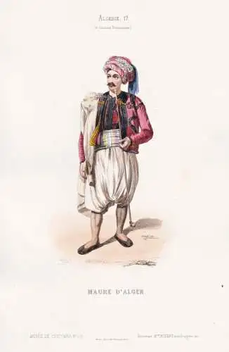 Maure d'Alger - Moors Mauren Moorish man / Algeria Algerien Algérie / costume Tracht costumes Trachten