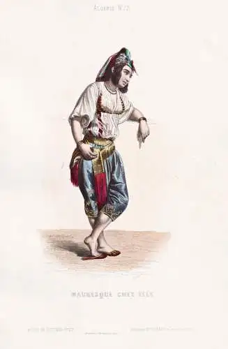 Mauresque chez elle - Moors Mauren Moorish woman / Algeria Algerien Algérie / costume Tracht costumes Trachte