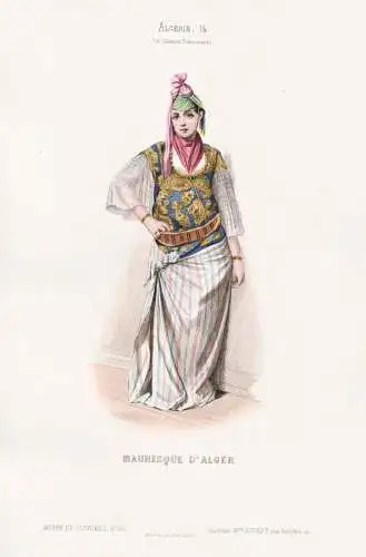 Mauresque d'Alger - Moors Mauren Moorish woman / Algeria Algerien Algérie / costume Tracht costumes Trachten