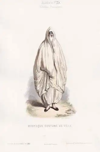 Moresque, costume de ville - Algerian woman / Algeria Algerien Algérie / costume Tracht costumes Trachten