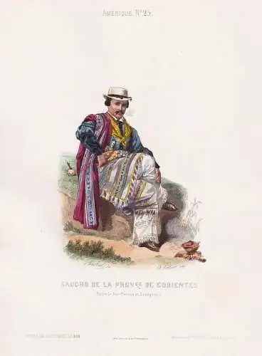 Gaucho de la  de Corientes - Corrientes Argentina South America Südamerika / costume Tracht costumes Trachten