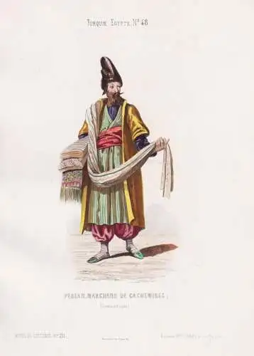 Persand, Marchand de Cachemires (Constantinople) - Cashmere merchant Kaufmann / Istanbul Turkey Türkei Ottoma
