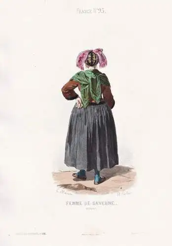 Femme de Saverne - Zabern Saverne Elsass Alsace / French woman femme / France Frankreich / costume Tracht cost