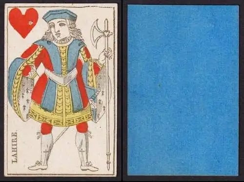 (Herz-Bube) Lahire - Jack of Hearts / Vallet de coeur / playing card carte a jouer Spielkarte cards cartes