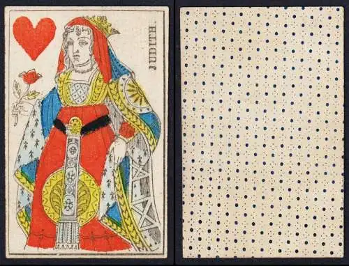 (Herz-Dame) Judith - Queen of Hearts / Reine de coeur / playing card carte a jouer Spielkarte cards cartes