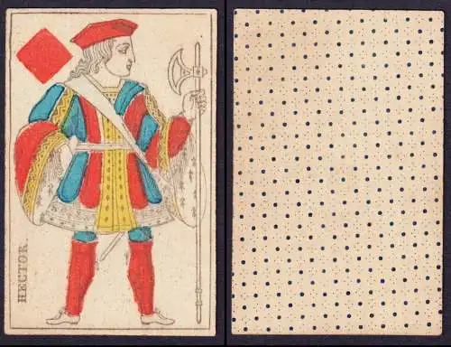 (Karo-Bube) Hector - Jack of Diamonds / Valet de carreau / playing card carte a jouer Spielkarte cards cartes