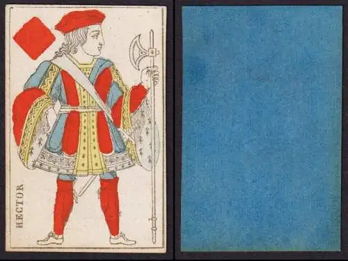 (Karo-Bube) Hector - Jack of Diamonds / Valet de carreau / playing card carte a jouer Spielkarte cards cartes