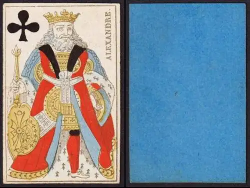 (Kreuz-König) - King of Clubs / Roi de trèfle / playing card carte a jouer Spielkarte cards cartes