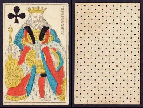 (Kreuz-König) Alexandre - King of Clubs / Roi de trèfle / playing card carte a jouer Spielkarte cards cartes