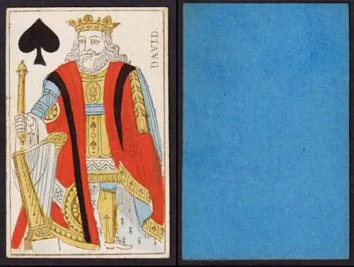 (Pik-König) David - King of Spades / Roi de pique / playing card carte a jouer Spielkarte cards cartes