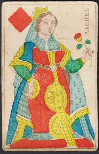 (Karo-Dame) Rachel - Queen of Diamonds / Reine de carreau / playing card carte a jouer Spielkarte cards cartes