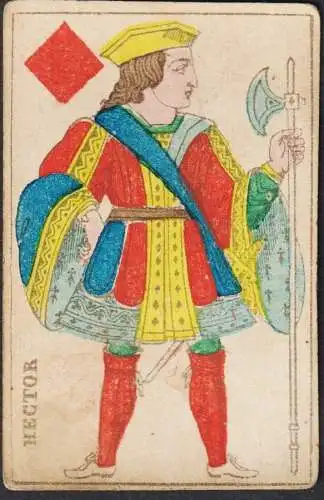 (Karo-Bube) Hector - Jack of Diamonds / Vallet de carreau / playing card carte a jouer Spielkarte cards cartes