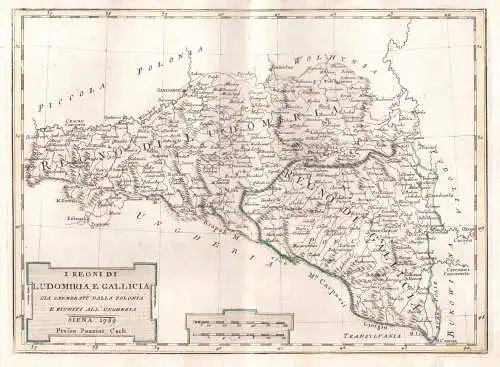 I Regni di Ludomiria, e Gallicia gia Smembrati dalla Polonia e Riunti all'Ungheria - Ukraine Lwiw Lviv Polska