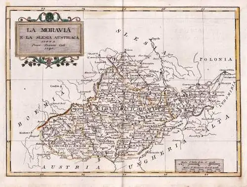 La Moravia e la Slesia Austriaca - Moravia Mähren / Olomouc Morava / Cesko Czech Tschechien Brno Opava