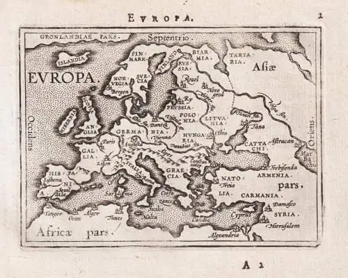 Europa - Europa Europe continent Kontinent / map Karte / Epitome du theatre du monde / Theatro del Mondo / The