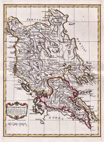 Il Camenolitari che comprendi la provincia di Arnawt, cioe l'Antica Macedonia, ed Albania, e la provincia di L