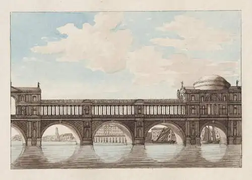 I. Sanolys design for a bridge... - London Somerset House Bridge England / Great Britain Großbritannien UK Un