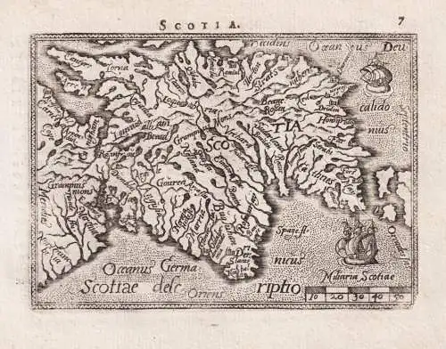 Scotia / Scotiae descriptio - Scotland Schottland UK Great Britain Großbritannien / map Karte / Epitome du th