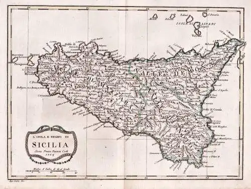 L'Isola e Regno di Sicilia - Sizilia Sicily Sizilien / isola island Insel / Italia Italy Italien
