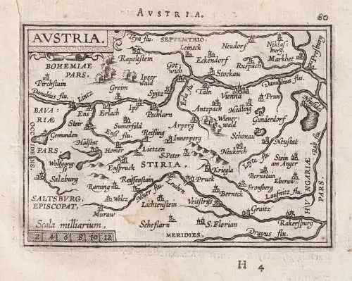 Austria - Österreich Austria / carte map Karte / Epitome du theatre du monde / Theatro del Mondo / Theatrum o