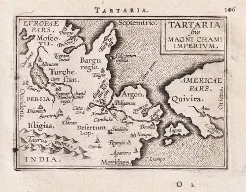 Tartaria / Tartariae sive magni Chami regni typus - Tartary America Russia North Pacific / carte map Karte / E