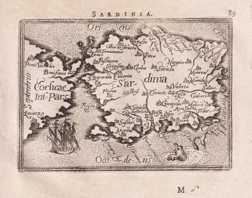 Sardinia - Sardegna Sardinia Sardinien / isola Insel island / Italia Italy Italien / carte map Karte / Epitome